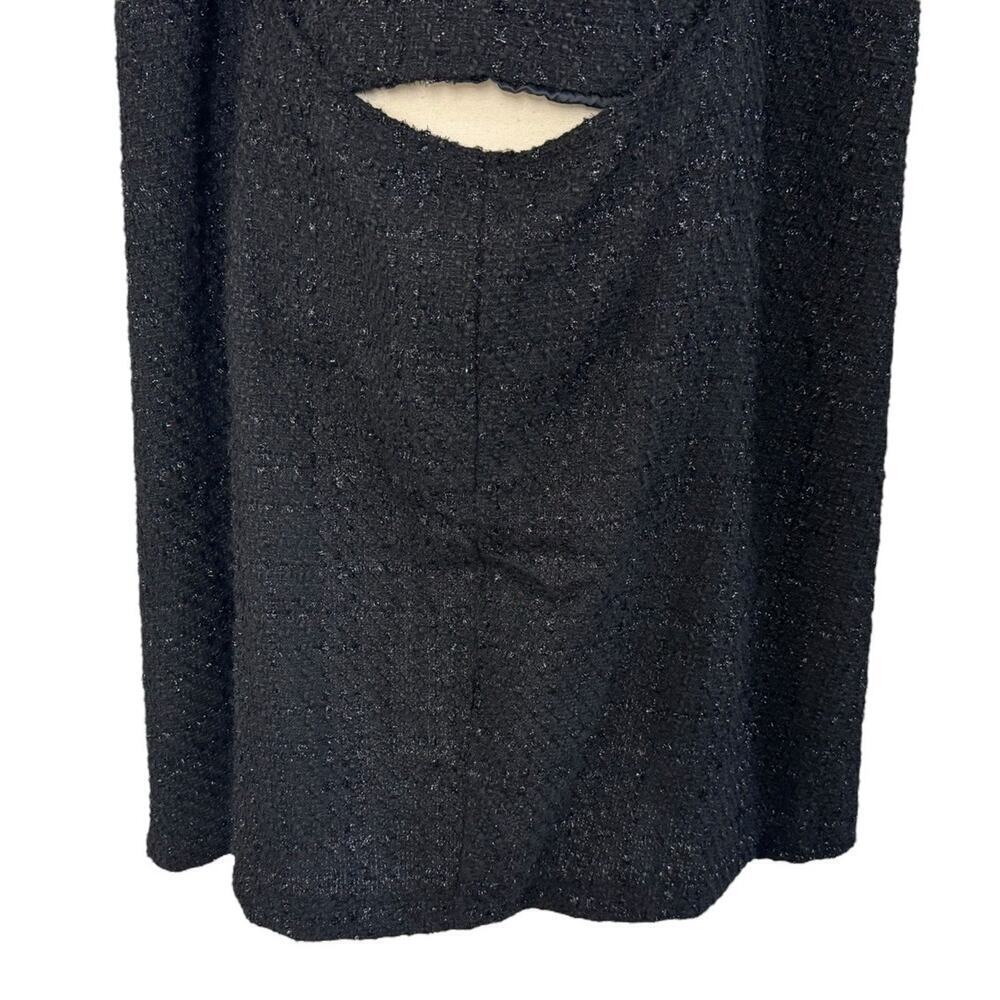 Spirit Halloween CRUELLA DE VIL De Vil Cape Jacket Vest Glitter Woven Dramatic S - Picture 9 of 12